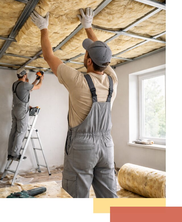 Утепление потолка под ключ в Воткинске качественно и быстро