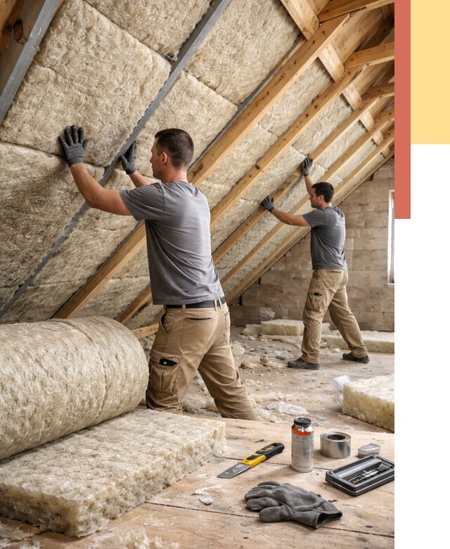 Утепление потолка минватой в Воткинске от 1502 руб. — быстро и недорого | ОТДЕЛОЧНИК-Втк