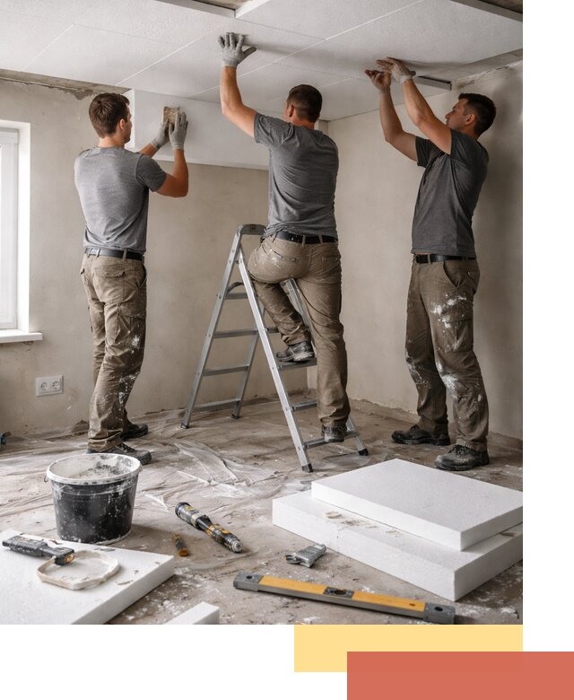 Утепление потолка пенопластом в Воткинске быстро и качественно