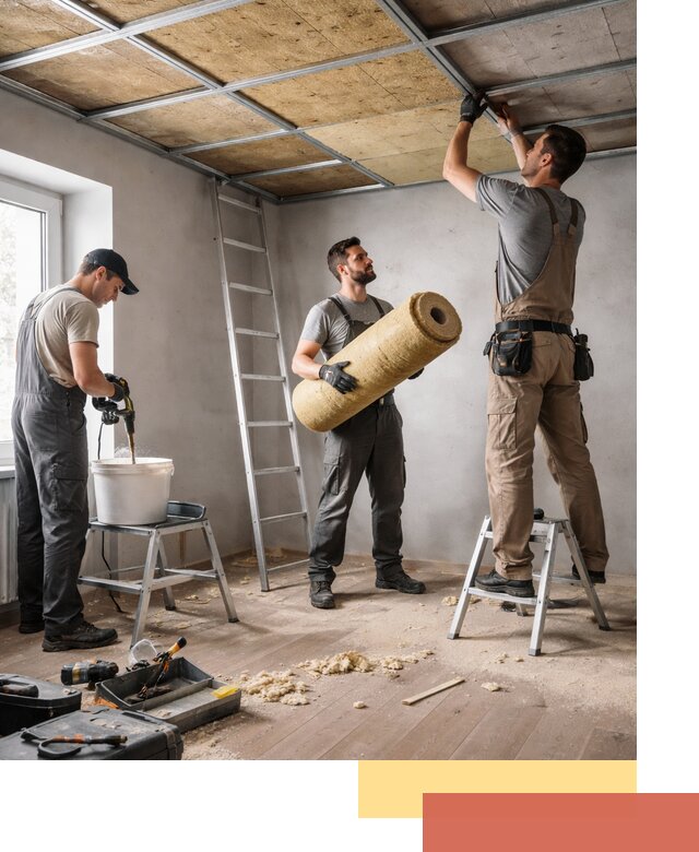 Шумоизоляция потолка в Воткинске: профессиональный монтаж и отделка